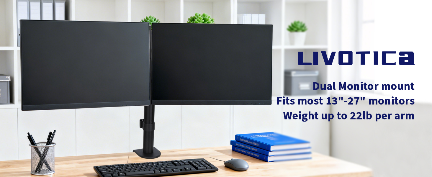 dual monitor mount