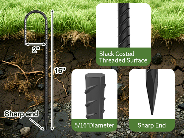 rebar stakes 16 inch