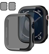 Privacy Case for Apple Watch Screen Protector 44mm 40mm 41mm 45mm Series 9 8 7 6 5 4 SE 2nd Gener...