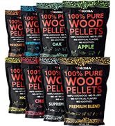 Kona Wood Pellets All Variety Pack, Intended for Ninja Woodfire Outdoor Grill, Wood Fire Oven & S...