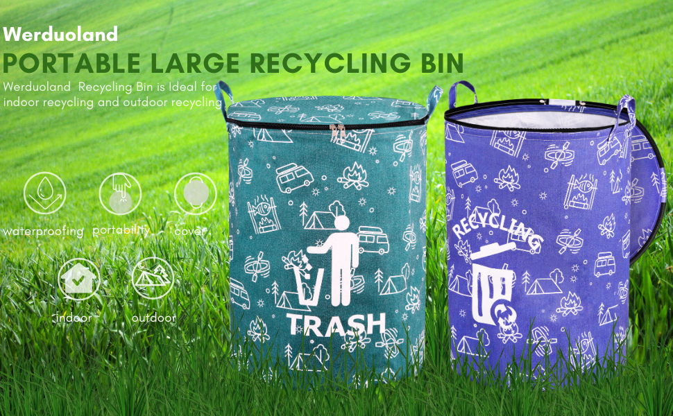 recycling bin with lid