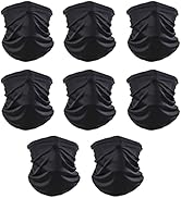Dapaser 8 Pack Neck Gaiter Balaclava Gator Face Mask UV Protection Breathable Face Bandanas Neck ...
