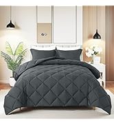 HYLEORY Full Size Comforter Set with 2 Pillow Shams - Down Alternative Bed Comforters Bedding Set...