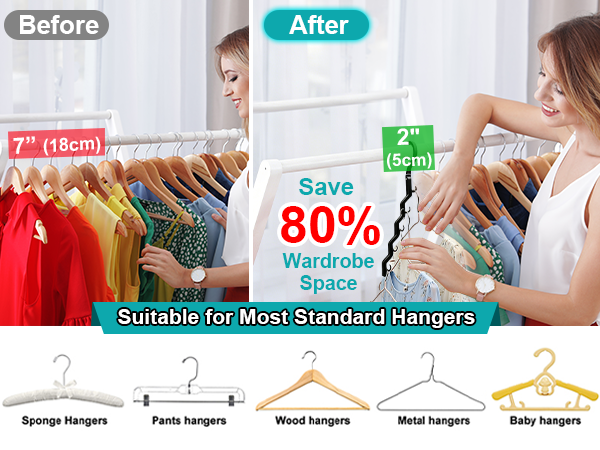 80% Magic Space Saving Hangers