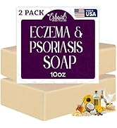 Eczema Soap Bar for Face and Body – All Natural Dermatitis, Psoriasis Treatment for Dry Itchy Sen...