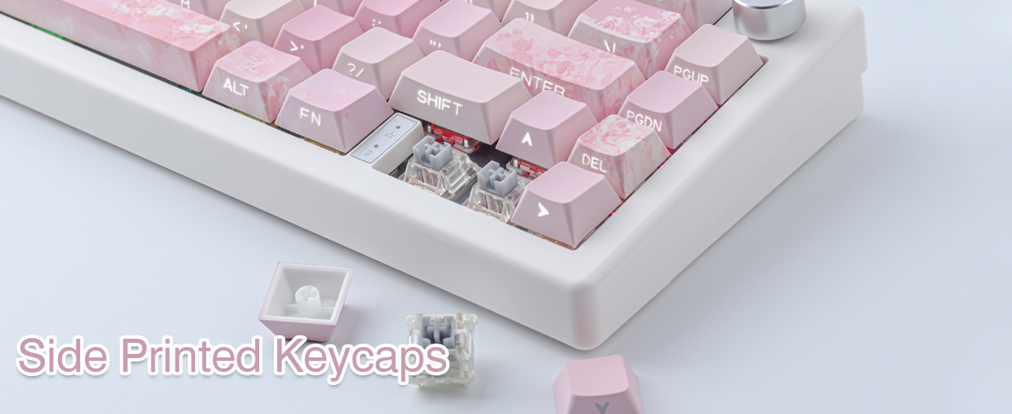 side printed keycaps