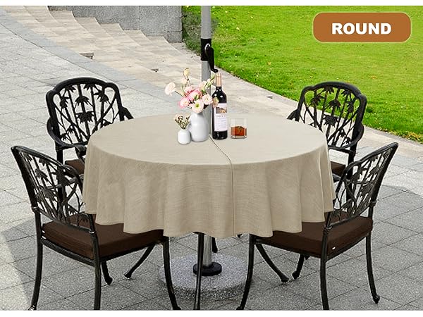 linen table cloth cover protector farmhouse rustic nature outdoor