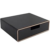 RHCSZ Stackable Organizer Drawer PU Leather Classic Handmade,Organize Home Office Desk Accessorie...