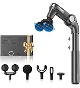 KingPavonini Back Massage Gun Deep Tissue | Adjustable Head & Extendable Handle, Handheld Back Ma...