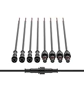 BTF-LIGHTING 3 Pin Electrical Connector 22AWG IP65 Male Female Connector 7.87in/20cm Extension Ca...