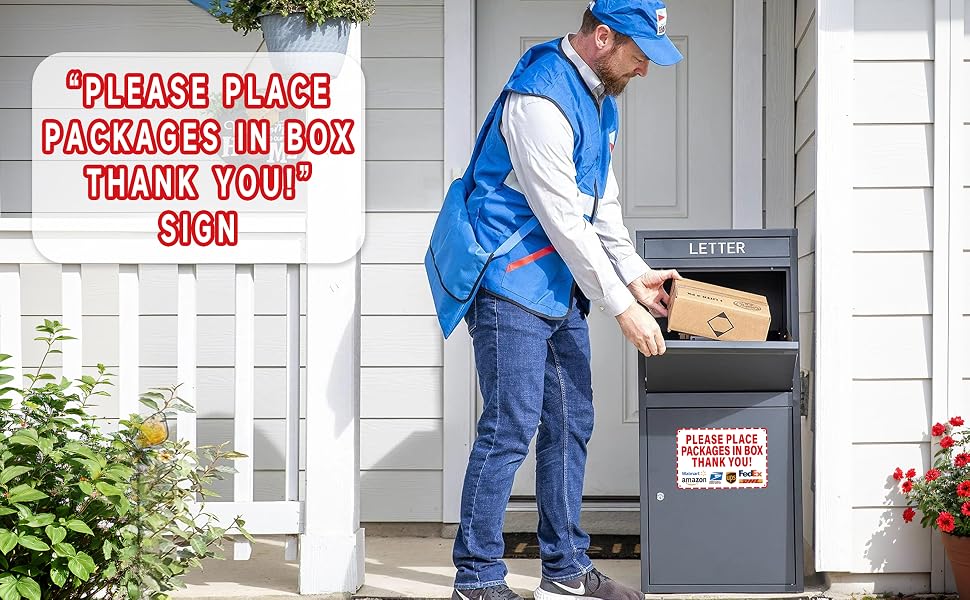 delivery sign for packages