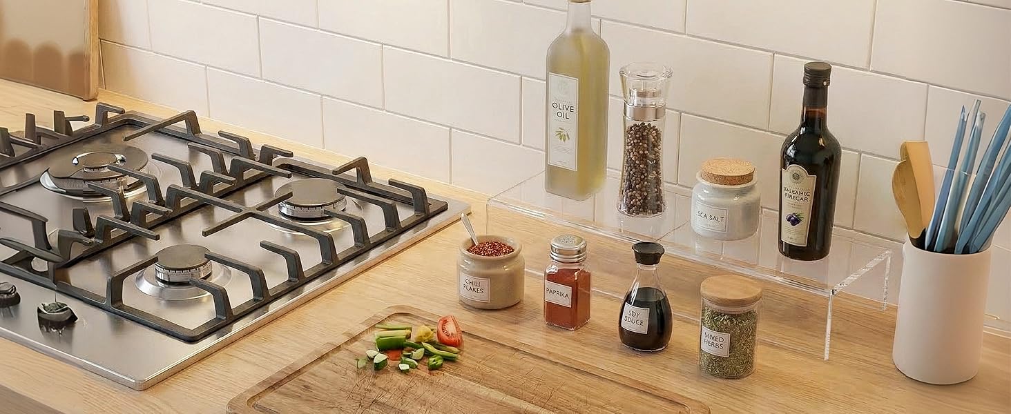 Display Risers for Spice Jars