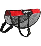 PLUTUS PET Service Dog Vest with 2 Removable Patches, Light Weight and Breathable Mesh Service An...