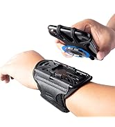 HLOMOM Wristband Phone Holder for Running, 360°Rotation & Detachable Sports Armband with Key Hold...