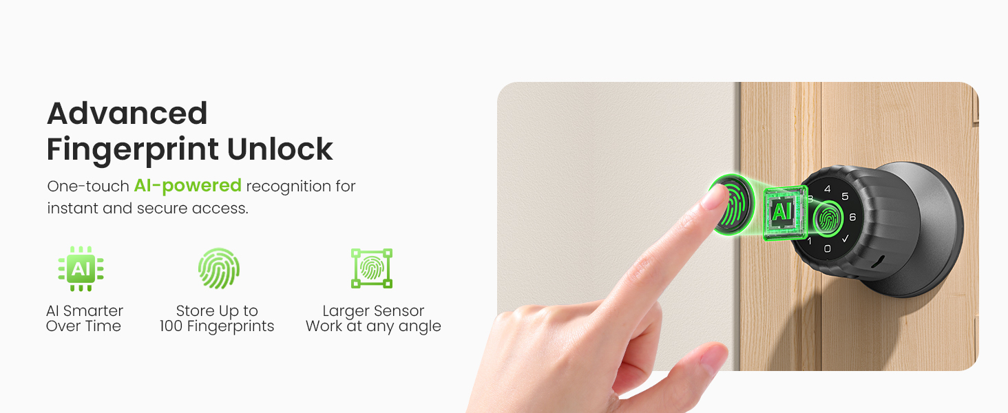 figerprint door knob