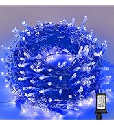 LJLNION 300 LED String Lights Outdoor Indoor, Extra Long 98.5FT Super Bright Christmas Lights, 8 ...