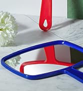 OMIRO Hand Mirror, Handheld Mirror with Handle, American Old Glory Blue