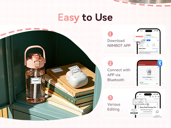 NIIMBOT B2 Label Maker, Easy to Use