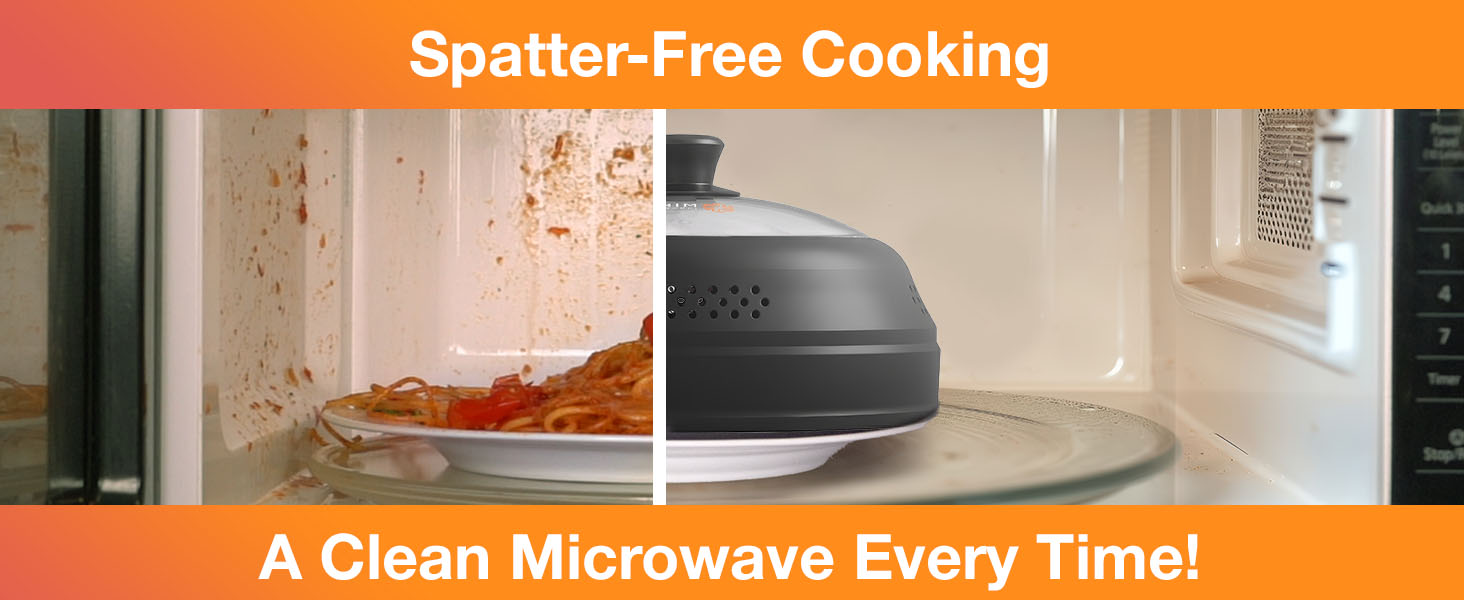 Microwave Silicon and Glass Splatter Cover