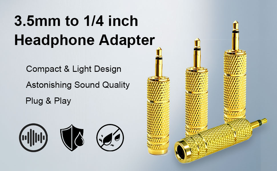 3.5mm to 1/4 inch Headphone Adapter