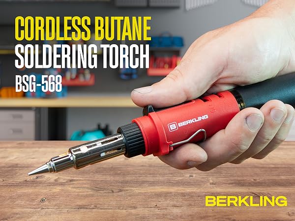 berkling 3-in-1 butane soldering iron kit torch heat gun