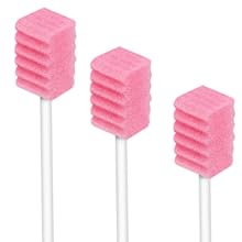 oral sponges on a stick