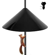 Squirrel Baffle,Squirrel Proof Baffle, 19-inch Wide Squirrel Guard Stopper, Save Bird Houses from...