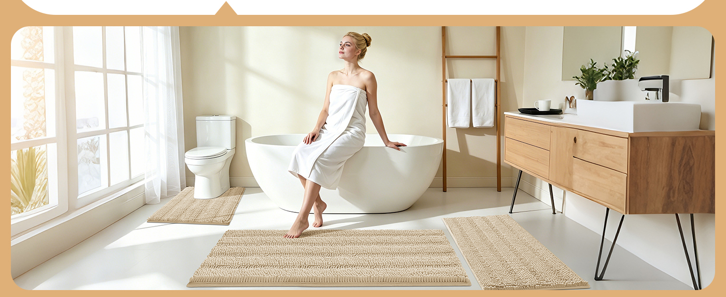 bath rugs set