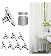 8 Pcs Shower Curtain Weights Magnetic with Back Tack, Keep Curtain Liners Closed&Tight to Side Wa...