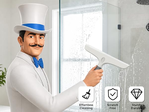 MR.SIGA Silicone Squeegee for Shower Doors