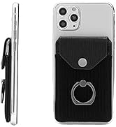 YUNCE Cell Phone Card Holder RFID Ring Stand Stick on Wallet Card Holder for Back of Phone for iP...