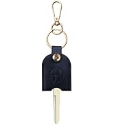 ANHBKAR Leather Keys Sleeve for Broken Car Key Loop Replacement, Keychain Cover Cute Protector an...