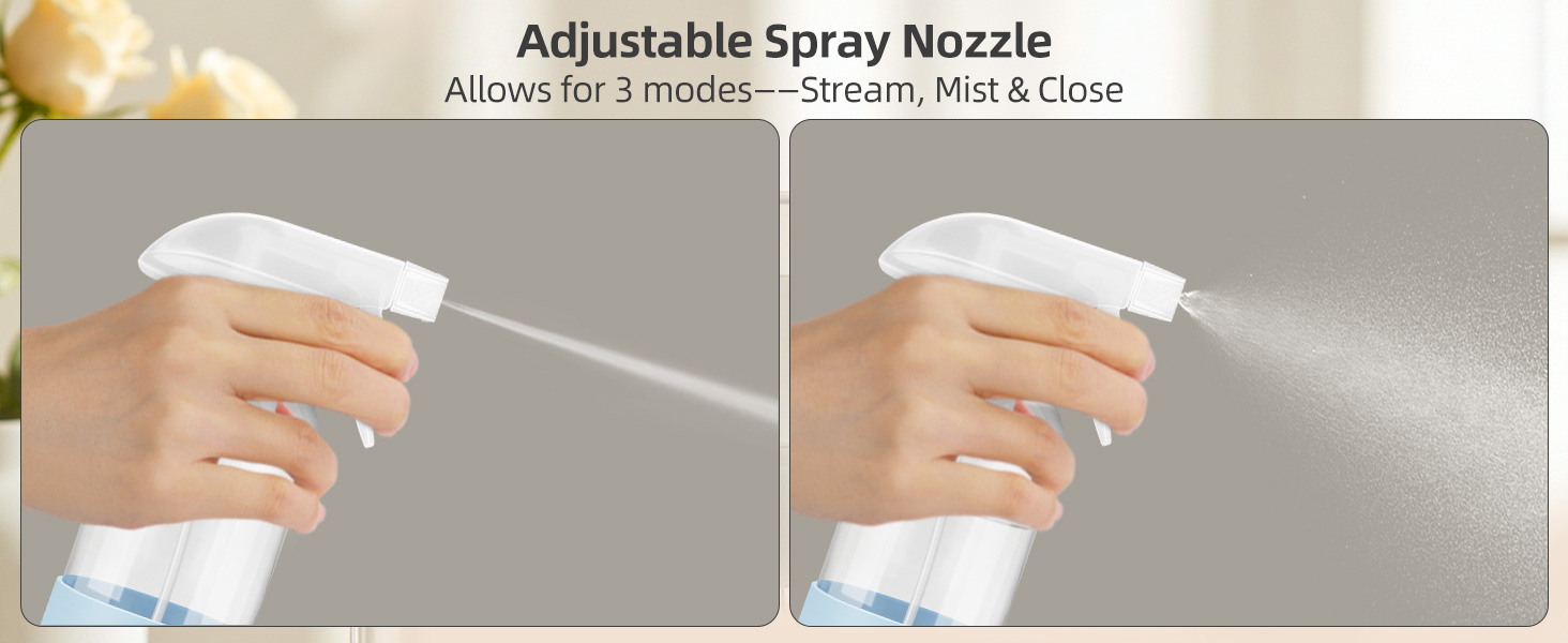 spray bottles for cleaning adjustable nozzles