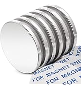 E BAVITE 6 Pack Strong Neodymium Disc Magnets with Double-Sided Adhesive, Powerful Permanent Rare...