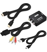 COMeap AV to HDMI Converter, N64 AV Cable for Nintendo 64 / Gamecube/Super Nintendo SNES, RCA to ...