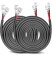 Nilight 2PCS 16 AWG 20 Feet Wiring Harness Extension Kit for LED Light bar Work Light LED Pods Of...