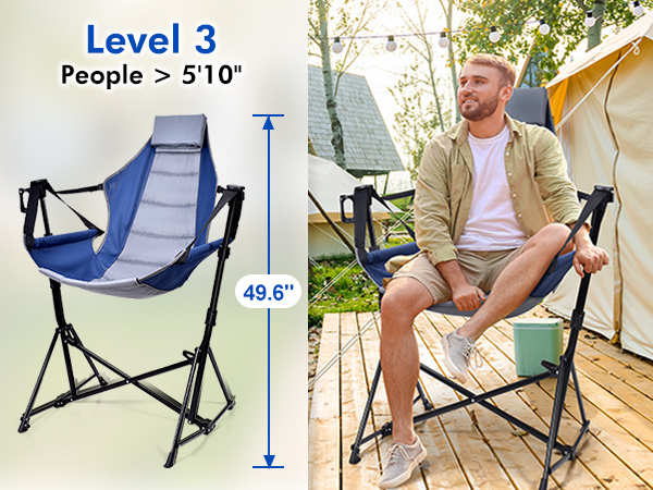 foldable swinging chair