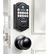 RAFECIEE Keyless Entry Door Lock Deadbolt with Handle Set, Front Door Lock Set Keyless Entry, Dig...