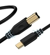 10ft USB C Printer Cable, USB C to USB B 2.0 High Speed Cord, MIDI & Scanner Cable for MacBook Pr...