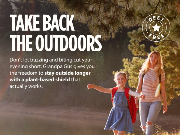 DEET-Free Plant-Based Insect Repellent for Kids and Family Up to 6 Hours Travel-Friendly Bug Spray