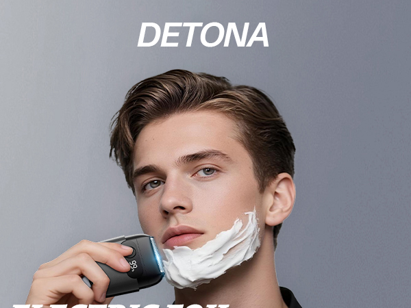 Electric foil shaver for men