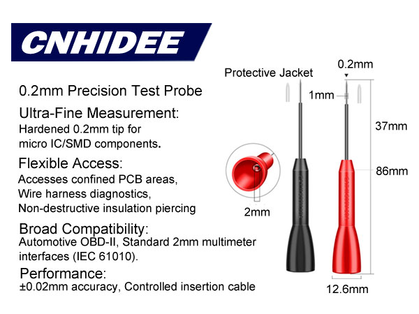 fluke needle probes multimeter needle probes 600V/10A Multimeter Accessory for Fluke Leads tl71 tl75