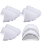 SEMINI 4 Pairs White Covered Set-in Shoulder Pads Sewing Foam Pads for Blazer Suit Coat Jacket Cl...
