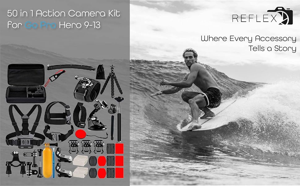 %0 in 1 Accessory Kit for Action Cameras