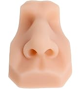 Soft Silicone Nose Model for Piercing Practice, Flexible Rubber Imitation Nose for Practicing Sut...