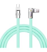 chubbycable FlexElbow Pro - 90 Degree Design 240W Fast Charge Cable Ultra-Thick Silicone Right An...