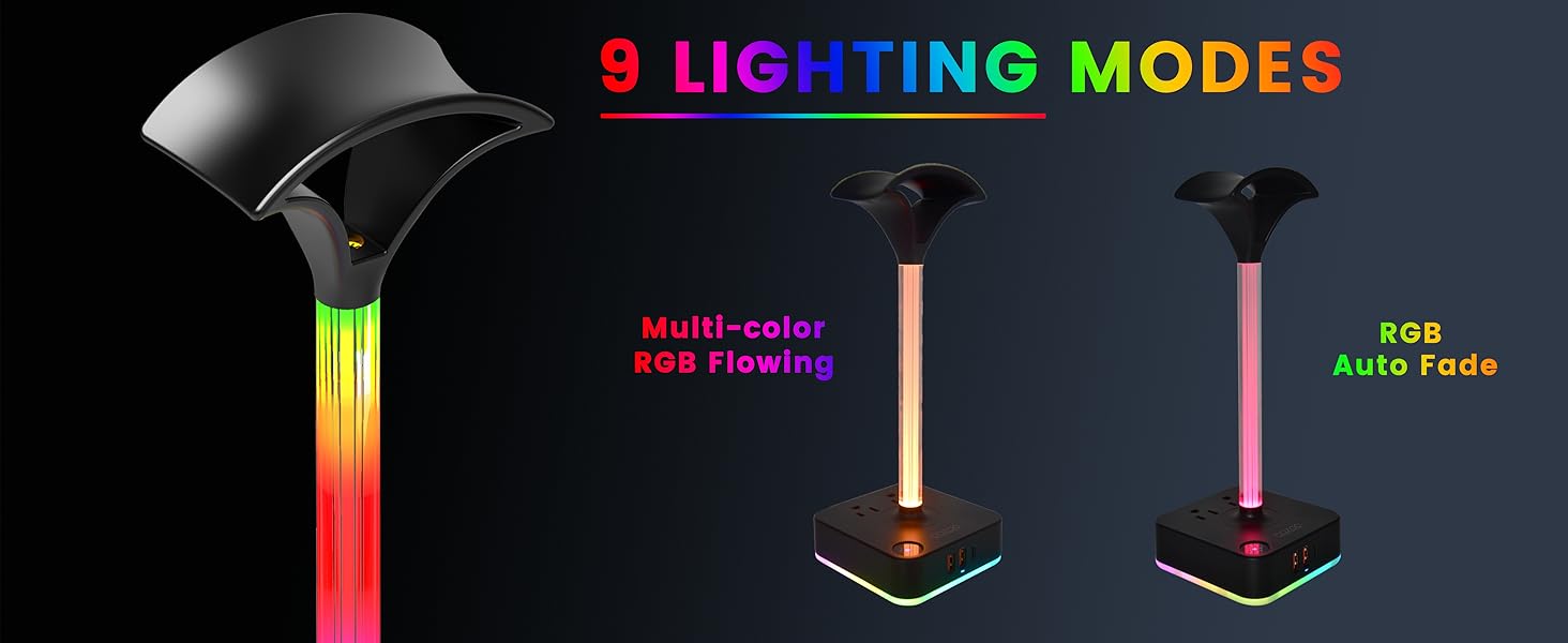 rgb headphone stand