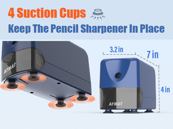 AFMAT PSD3 Pencil Sharpener for Classroom