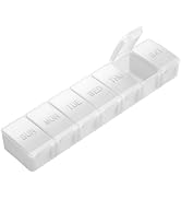 Extra Large Pill Organizer Weekly, KAPENS Daily Pill Case Box Large Capacity Compartments, 7 Day ...