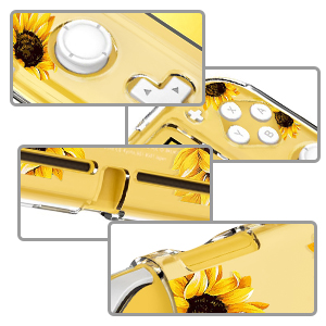 Clear Switch Lite Case Flower